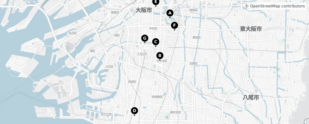 Map of Osaka