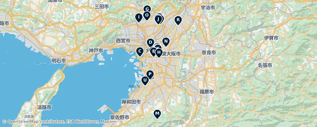 Map of Osaka