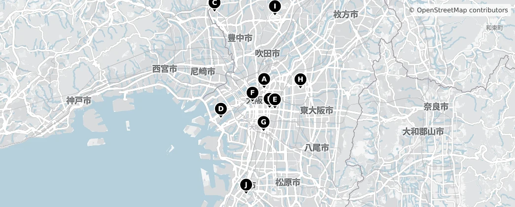 Map of Osaka
