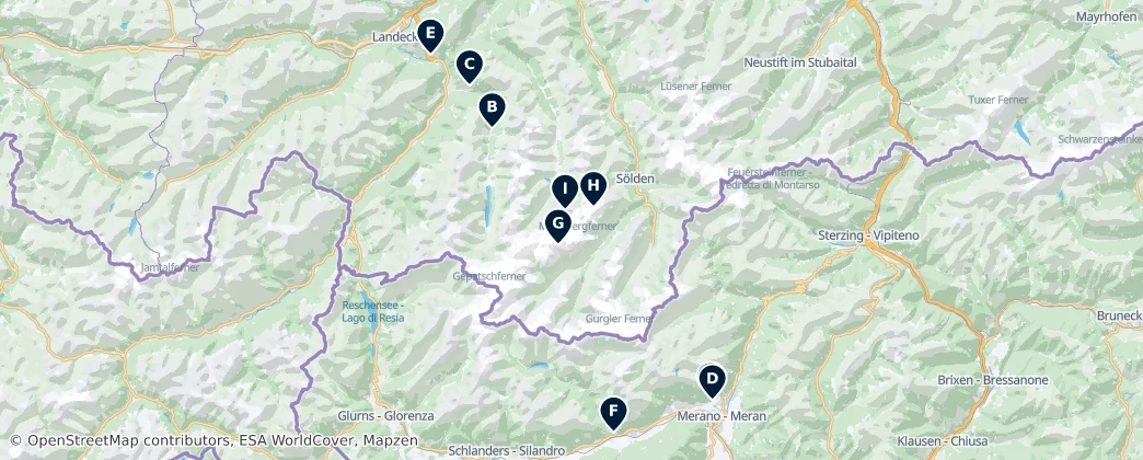 Map of Alpy Ötztalskie