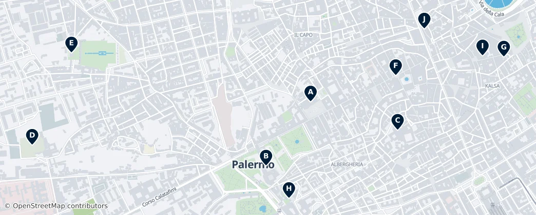 Map of Palermo