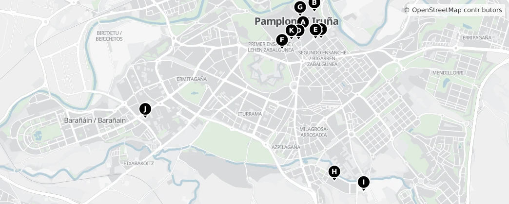 Map of Pampeluna