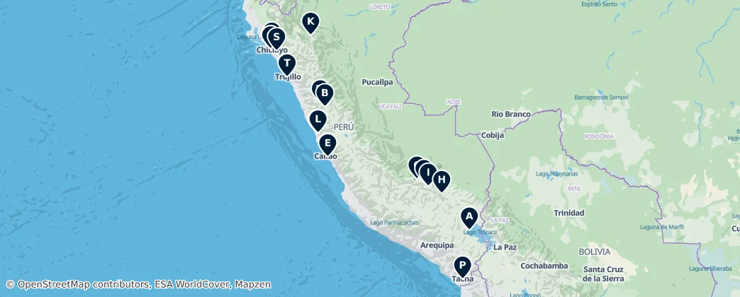 Map of Peru