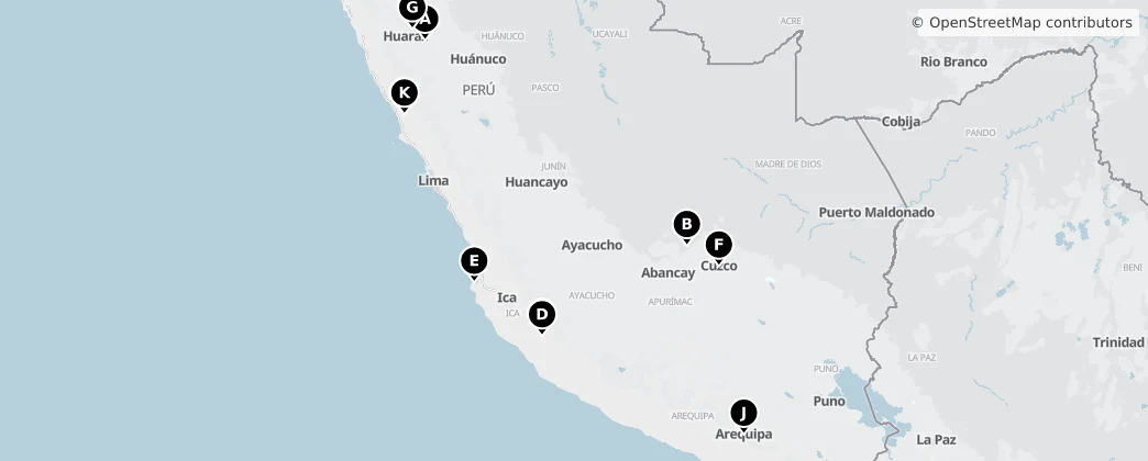 Map of Peru