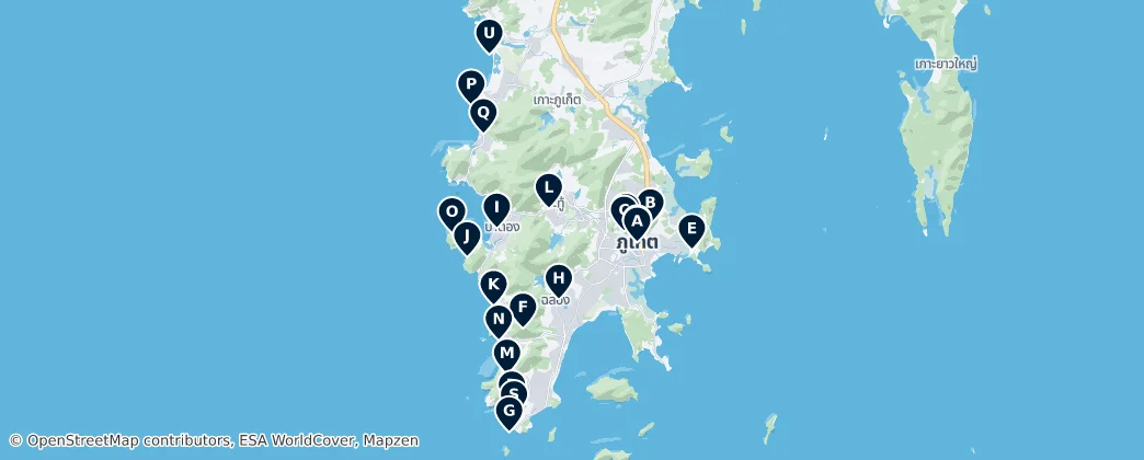 Map of Phuket
