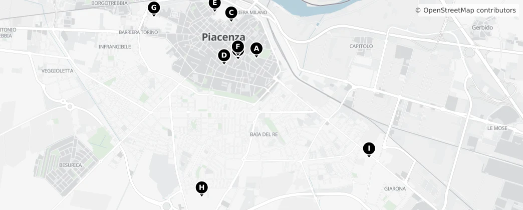 Map of Piacenza