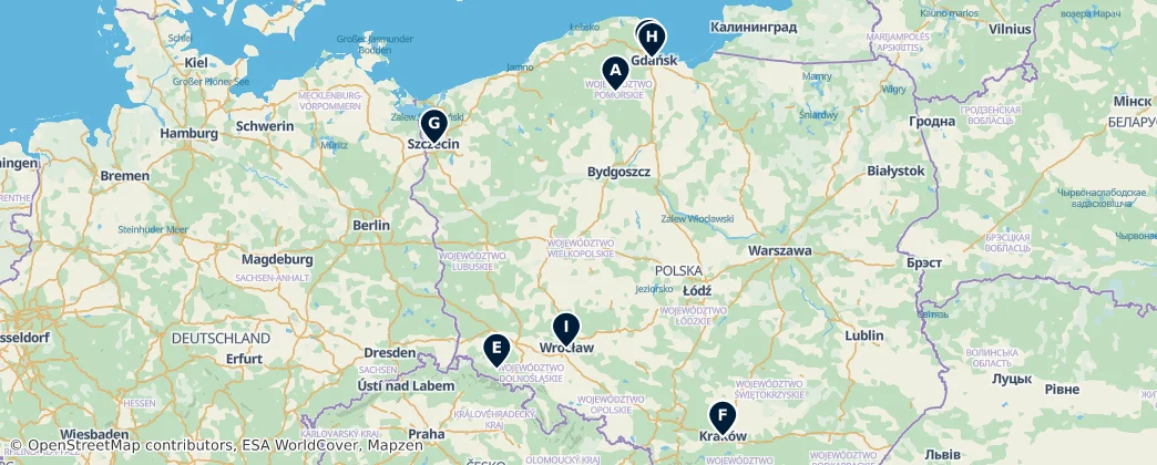 Map of Polska