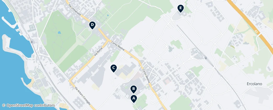 Map of Portici