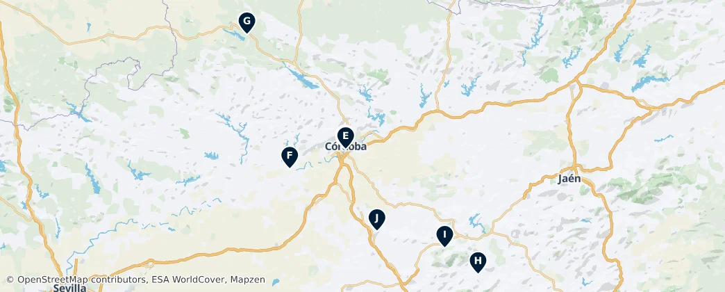 Map of Kordoba