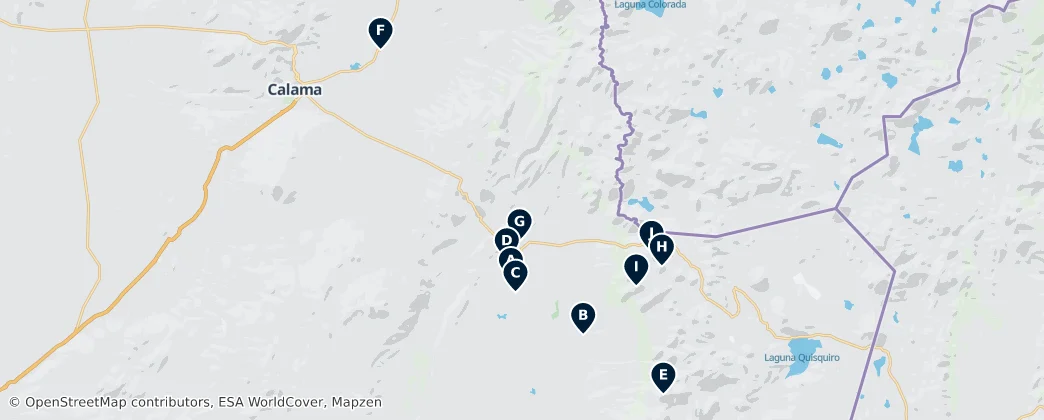 Map of El Loa