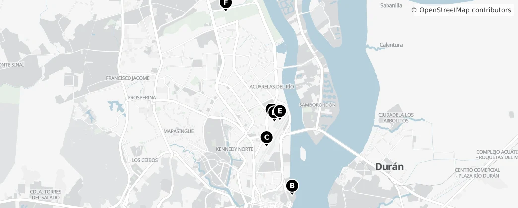 Map of Prowincja Guayas