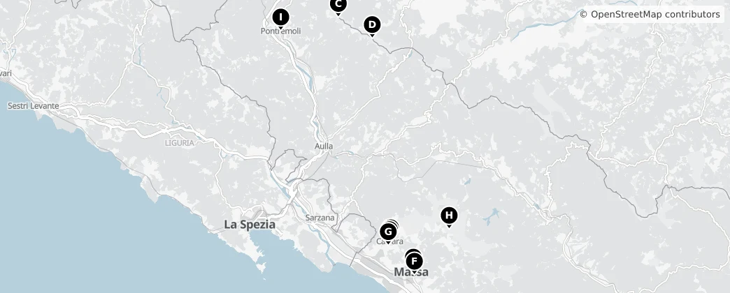 Map of Prowincja Massa-Carrara