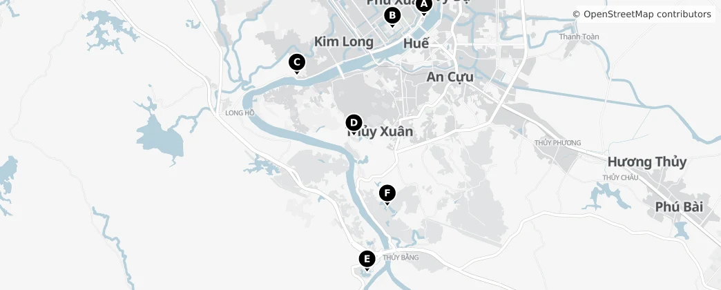 Map of Prowincja Thừa Thiên Huế