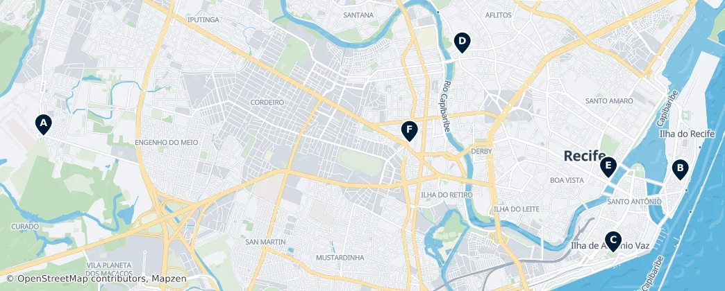 Map of Recife