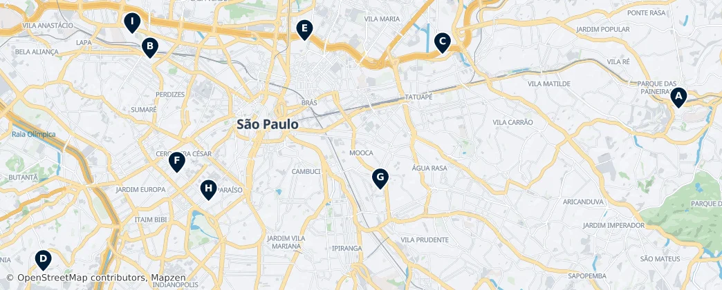 Map of Região Imediata de São Paulo