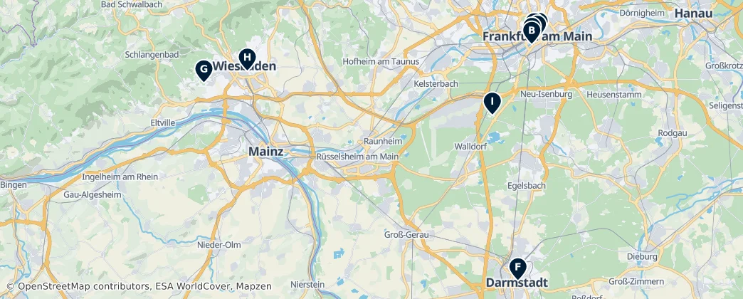 Map of Rejencja Darmstadt