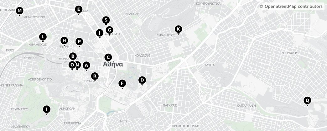Map of Jednostka regionalna Ateny-Sektor Centralny