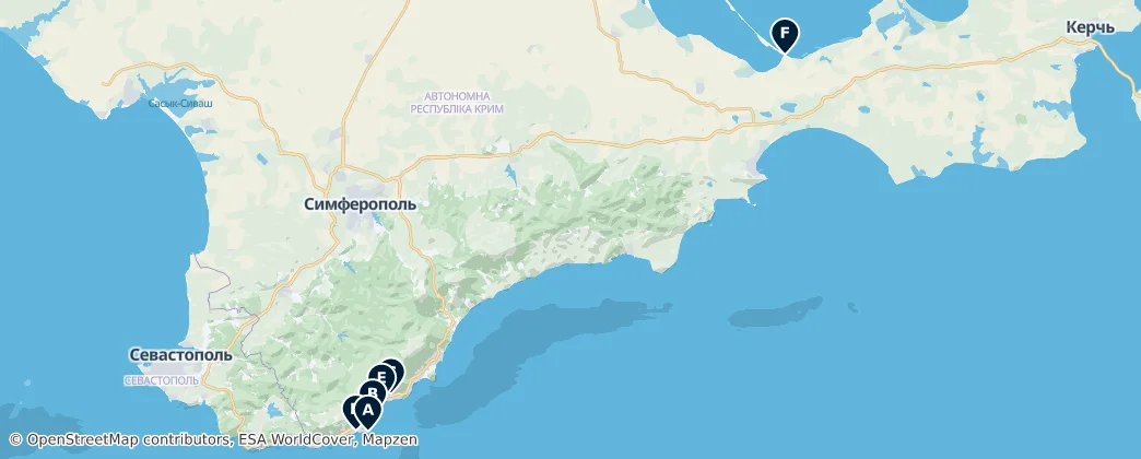 Map of Republika Autonomiczna Krymu