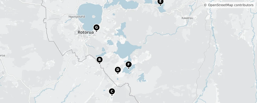 Map of Rotorua District