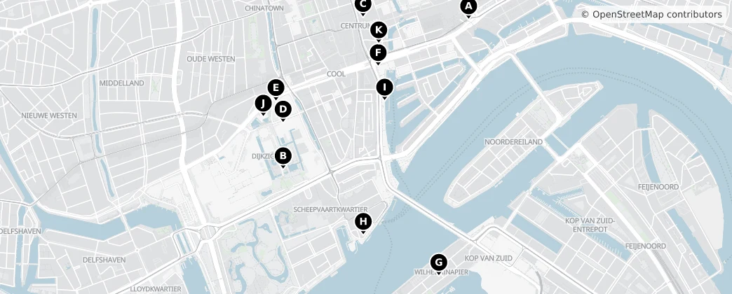 Map of Rotterdam