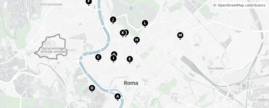Map of Rzym