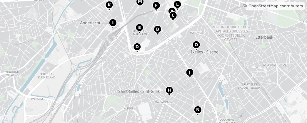 Map of Saint-Gilles