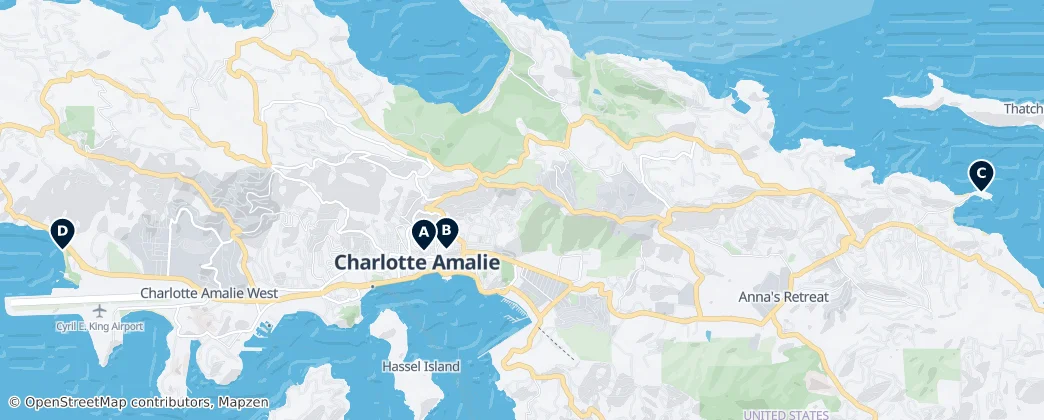 Map of Saint Thomas