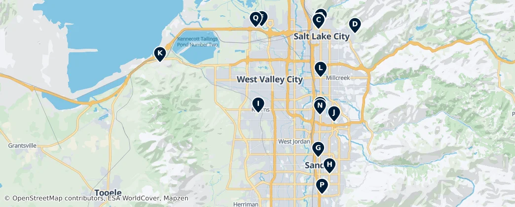 Map of Salt Lake City