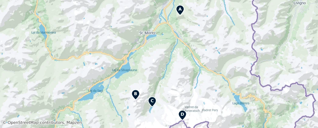 Map of Samedan