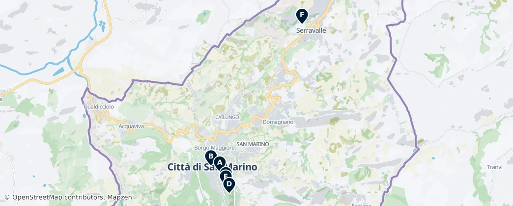 Map of San Marino