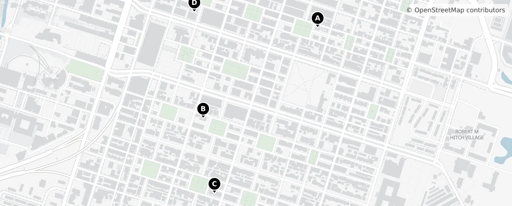 Map of Savannah Historic District