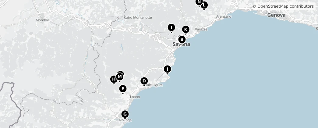 Map of Savona