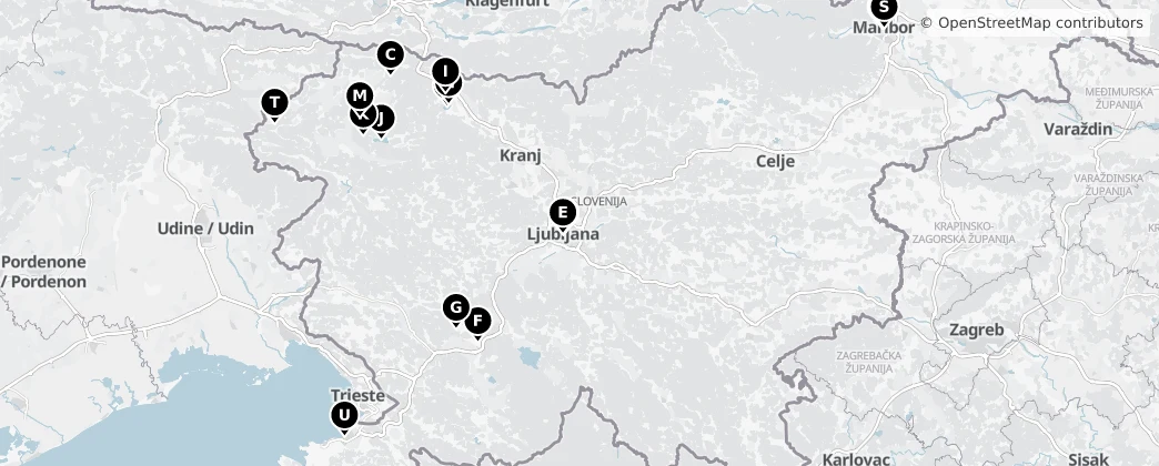 Map of Słowenia