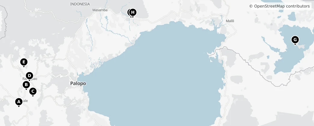 Map of Celebes Południowy