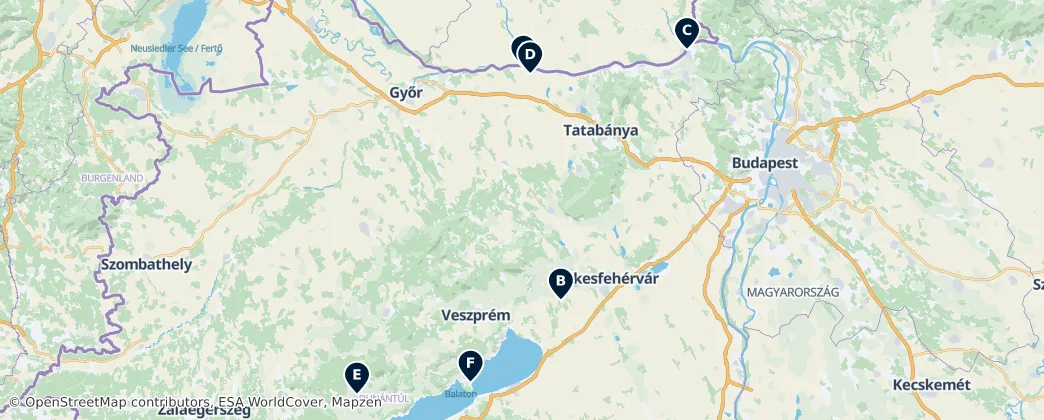 Map of Środkowy Kraj Zadunajski