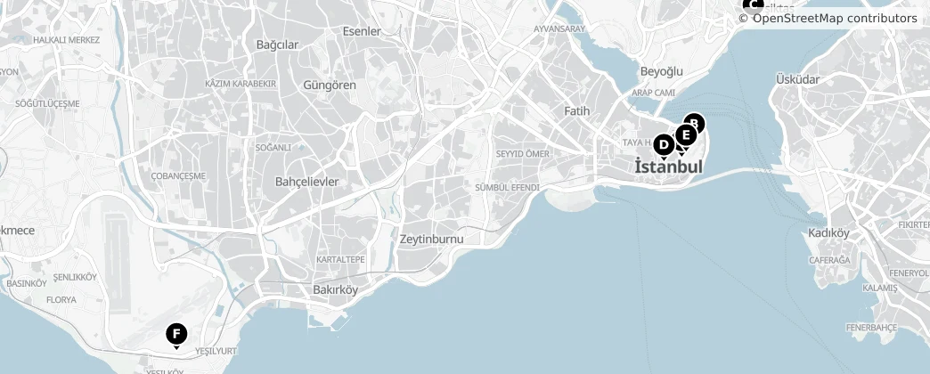 Map of Stambuł