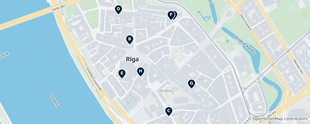 Map of Stara Ryga