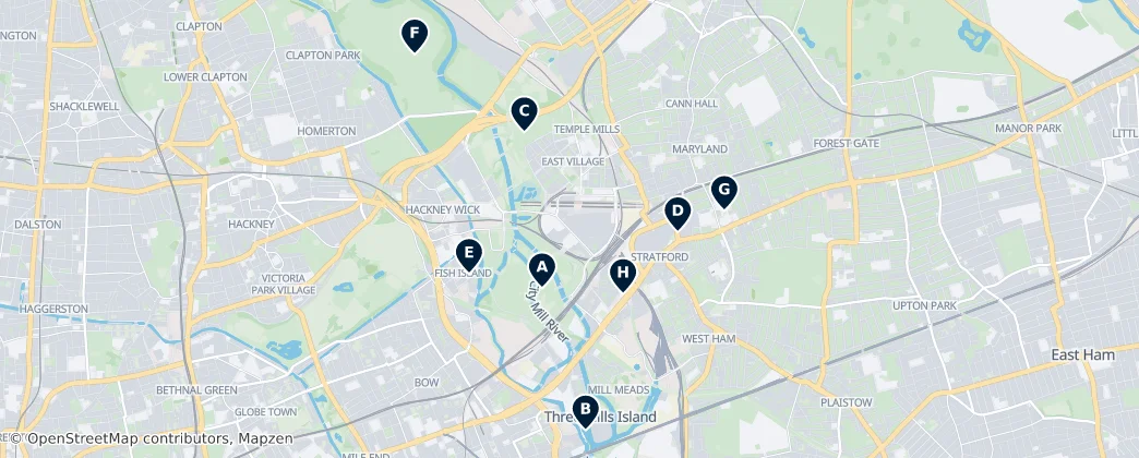 Map of Stratford