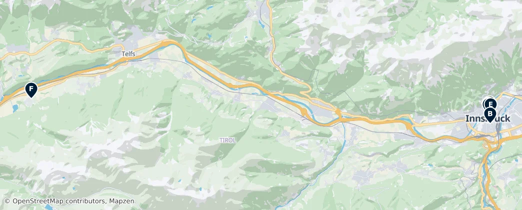 Map of Stubaier Alpen