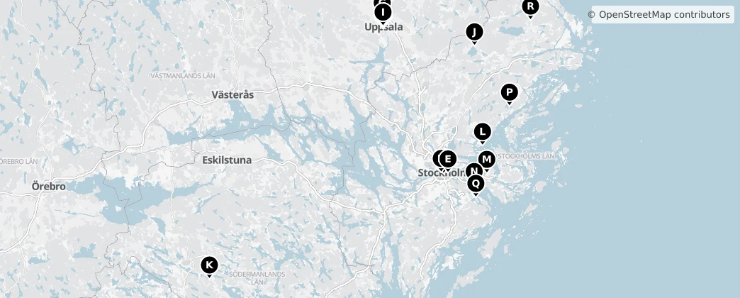 Map of Sveriges Landskap