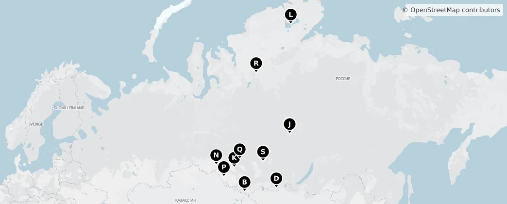 Map of Syberyjski Okręg Federalny