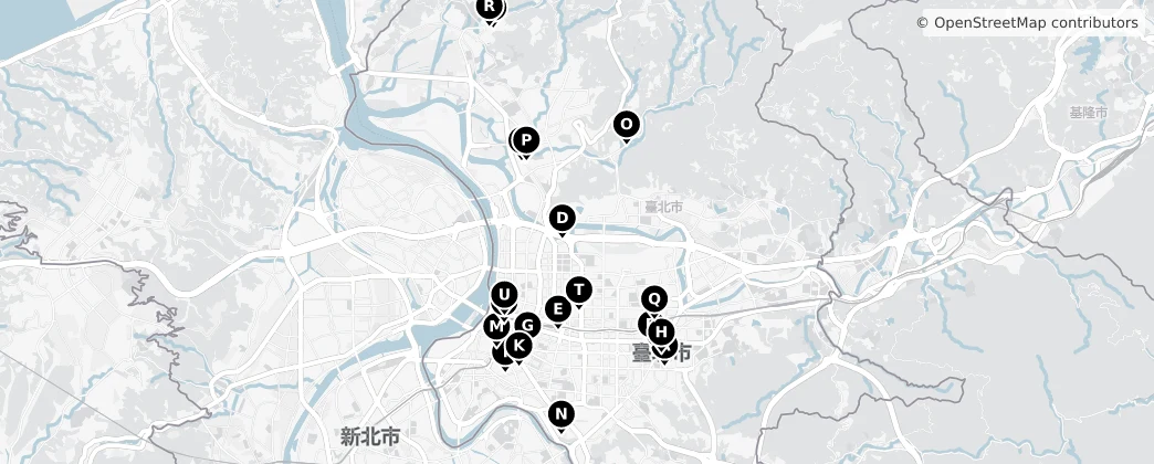 Map of Tajpej