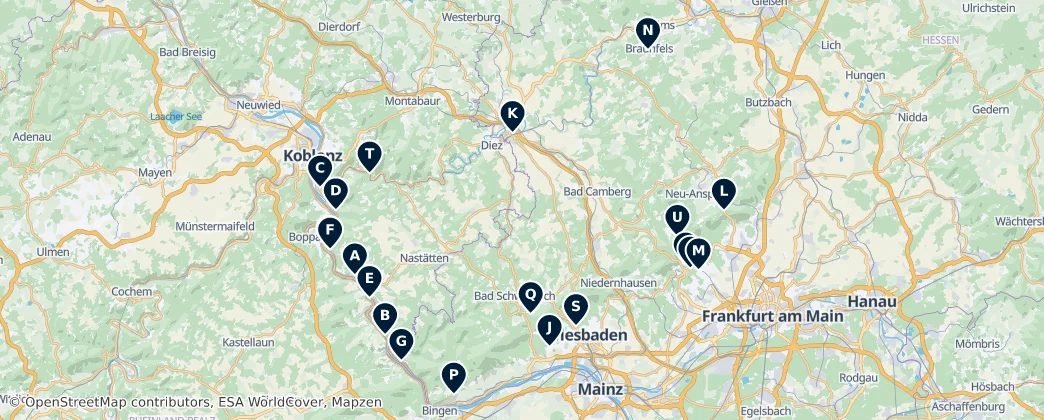 Map of Taunus