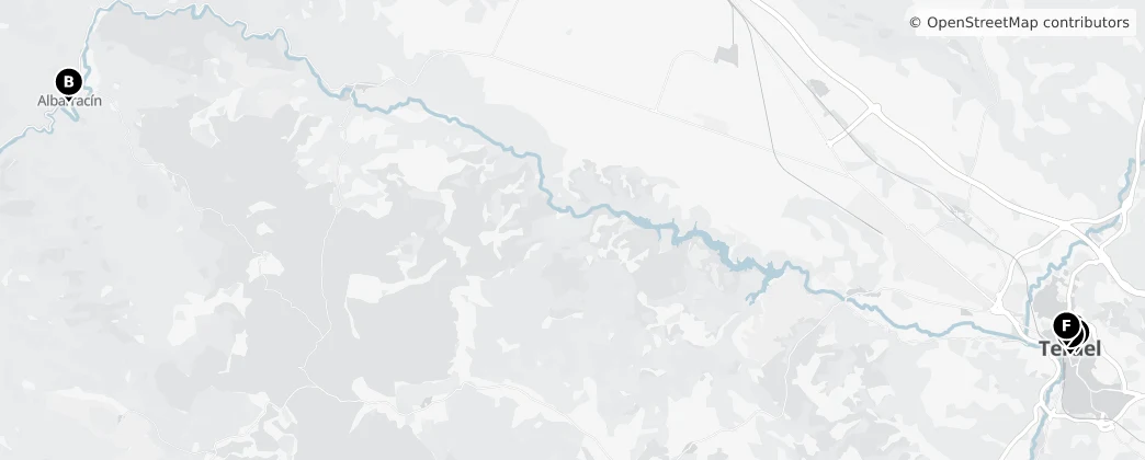 Map of Teruel