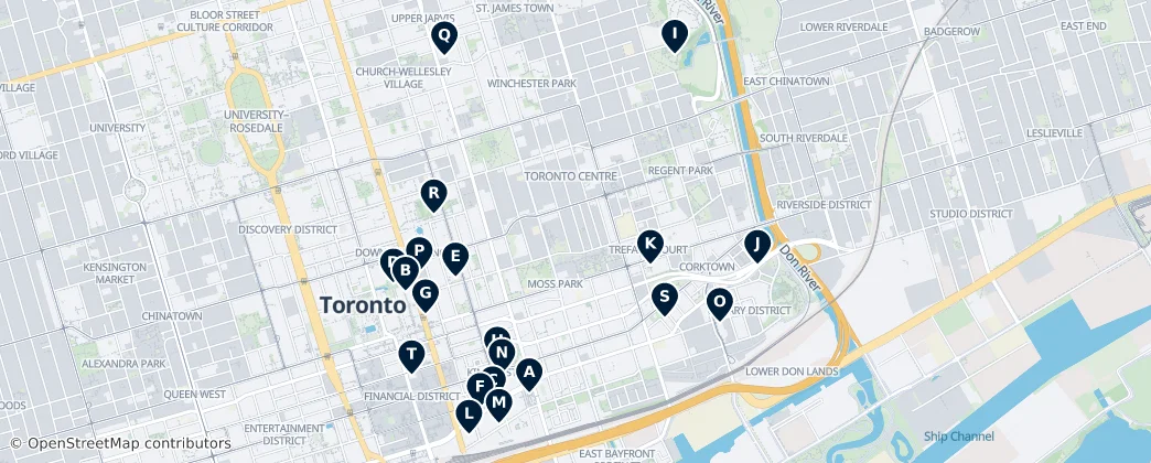 Map of Toronto Centre