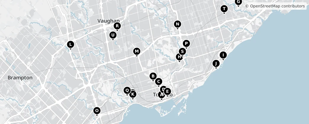 Map of Toronto