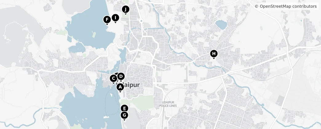 Map of Udajpur