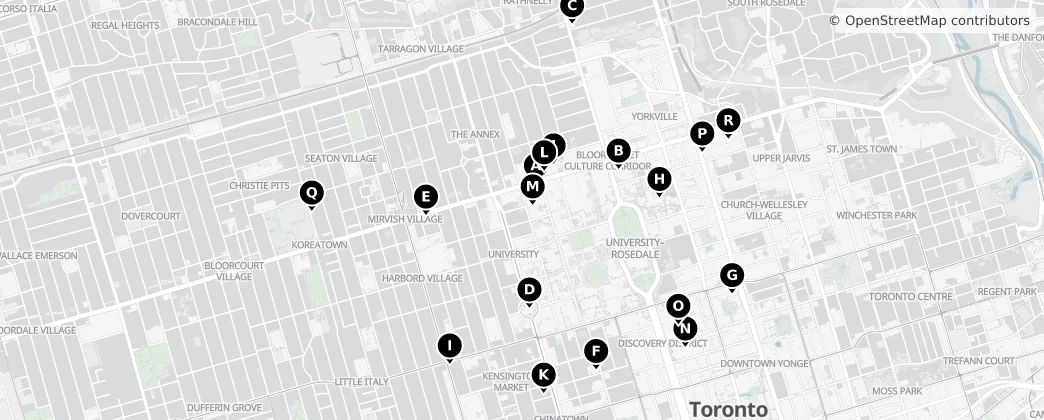 Map of University–Rosedale