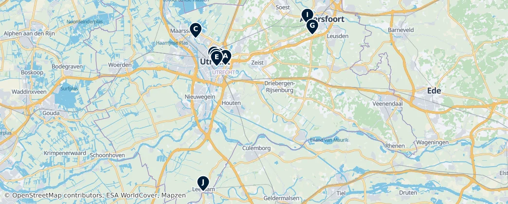 Map of Utrecht
