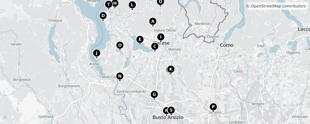 Map of Prowincja Varese